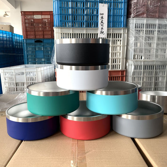 Premium Stainless Steel Upright Dog Bowl for Mess-Free Feeding